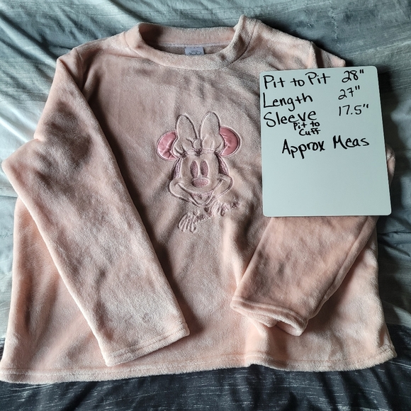 VERY SOFT Disney Mini Mouse Crewneck Sweatshirt Sleepwear Sz 3x - Picture 3 of 5